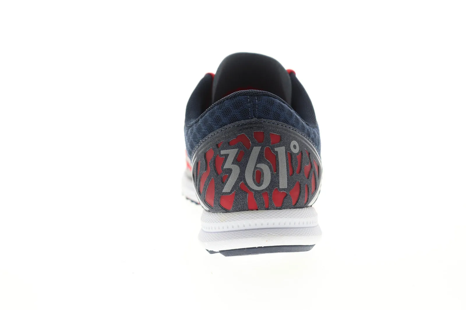 361 Degrees Chaser Mens Red Mesh Low Top Lace Up Athletic Running Shoes