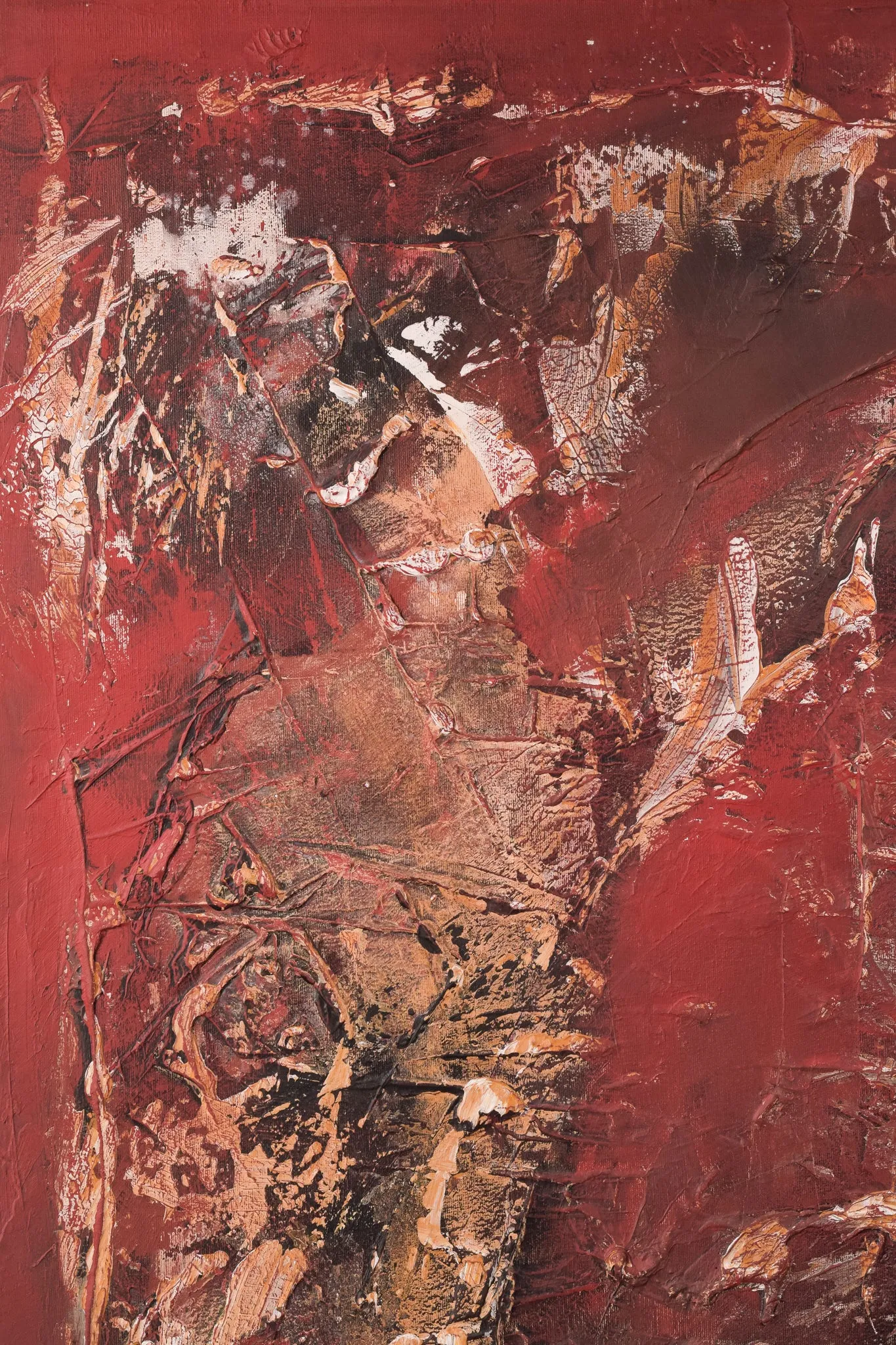Abstract Painting - Titled 'Scattered Anatomy'
