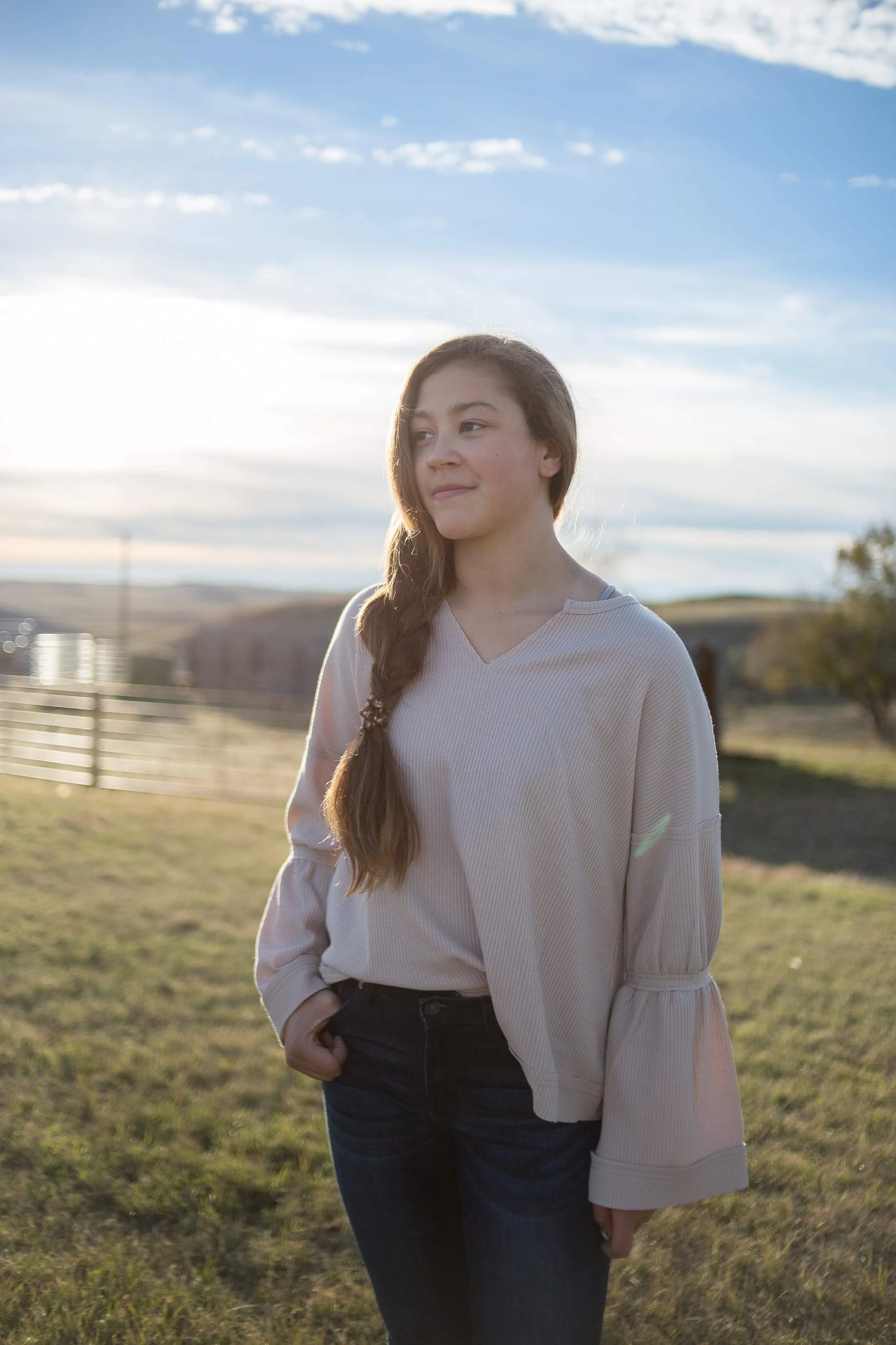 Bell Sleeve Casual Top