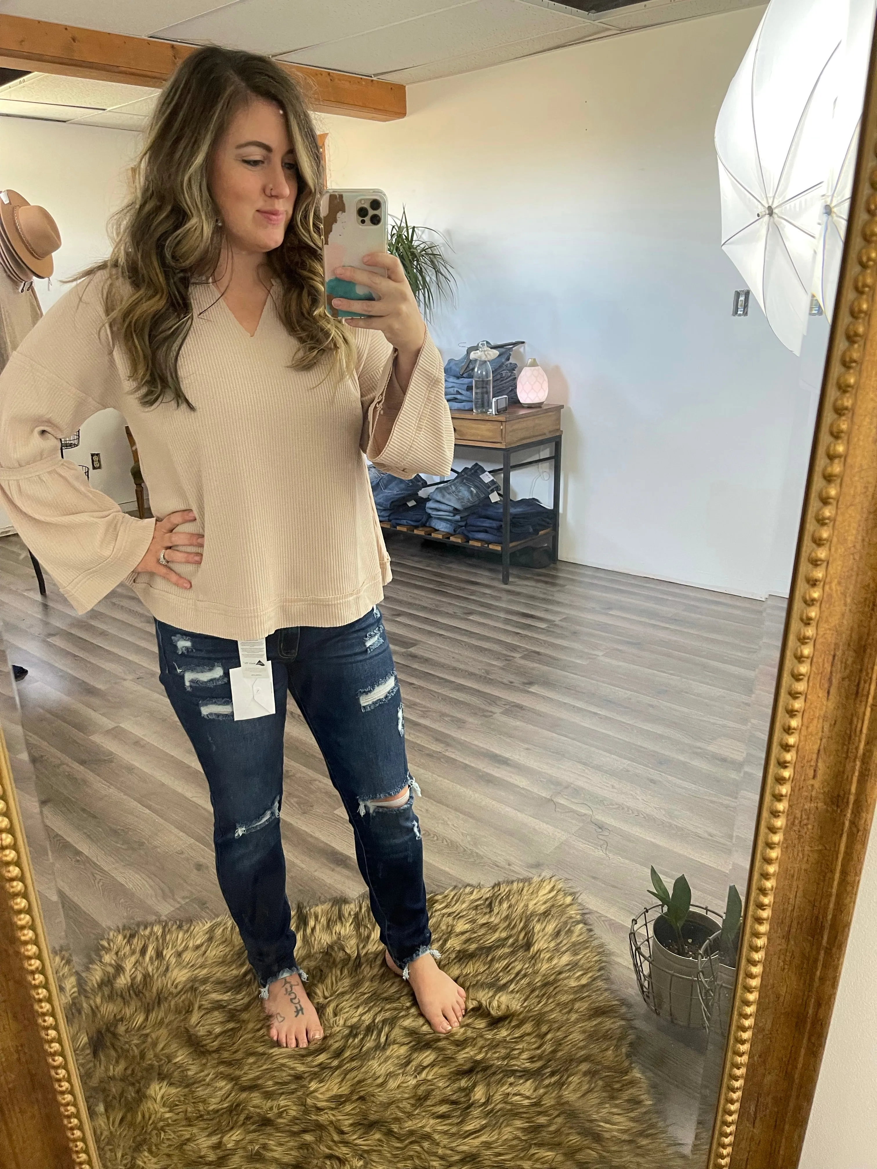 Bell Sleeve Casual Top