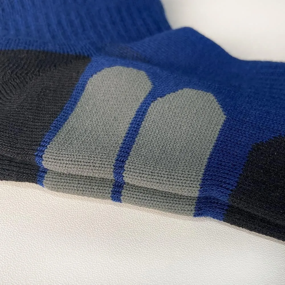 BERING Men's Athletic Quarter Ankle Running Socks (6 Pairs)