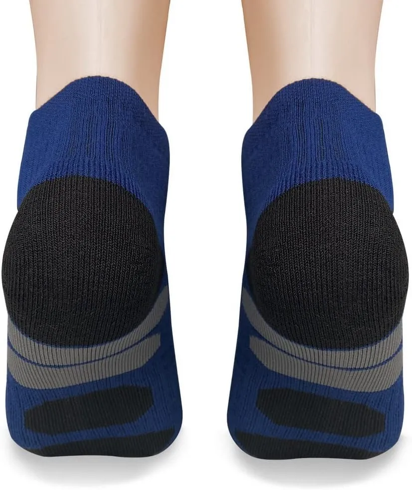BERING Men's Athletic Quarter Ankle Running Socks (6 Pairs)