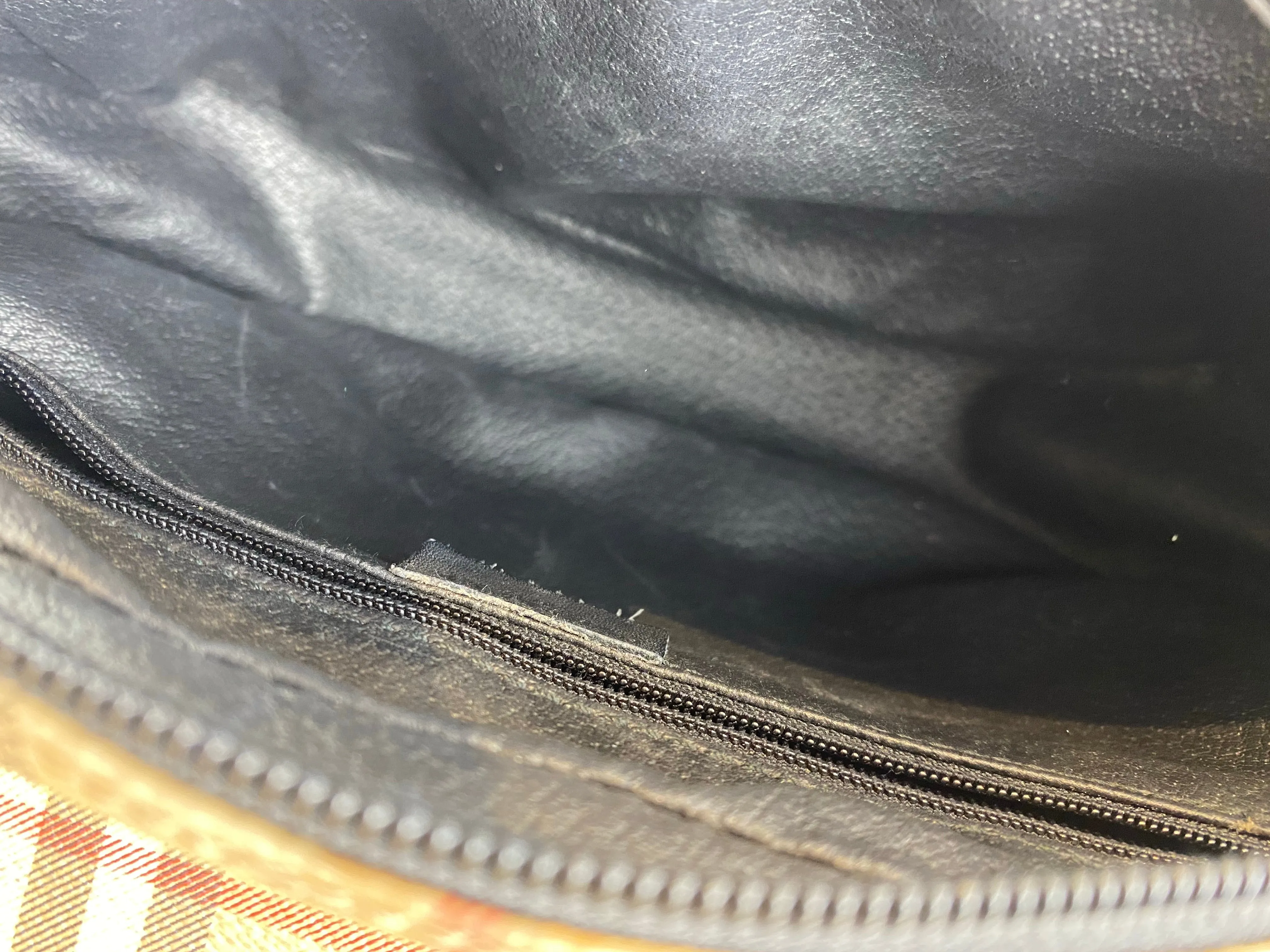 Burberry Classic Nova Check Canvas & Black Leather Crossbody