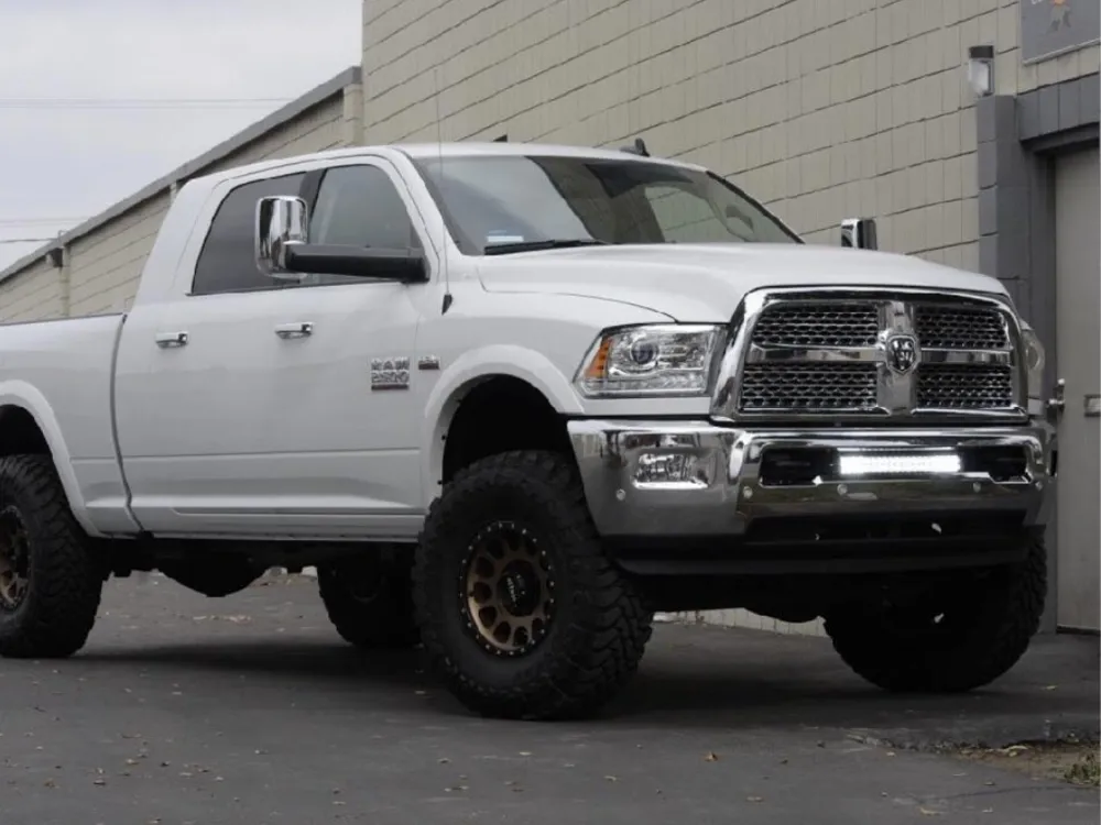 Cali Raised LED 2010-2018 Dodge Ram 2500/3500 22" Bumper Hidden LED Light Bar Brackets Kit