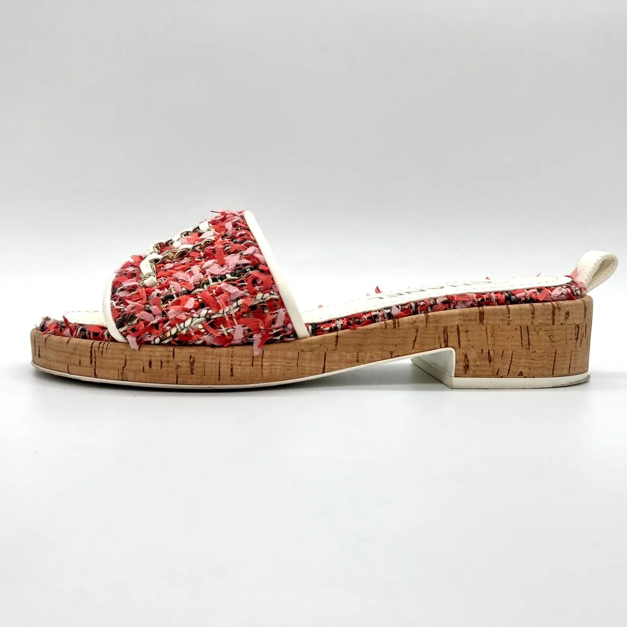 CHANEL Tweed Sandals