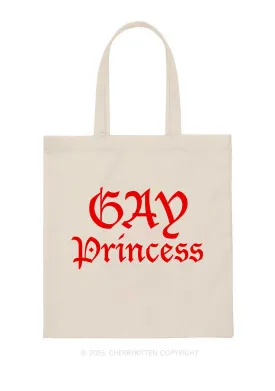 Gay Princess Pride Y2K Canvas Tote Bag Cherrykitten