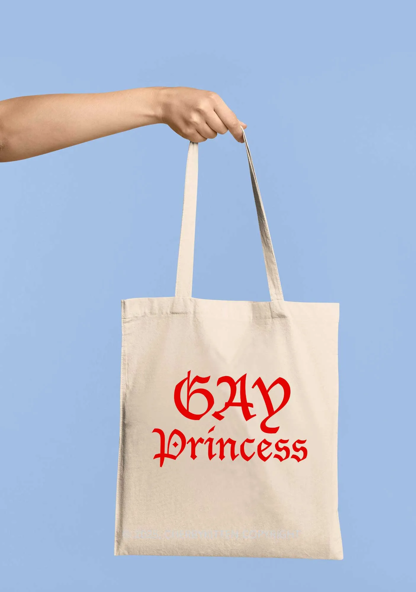 Gay Princess Pride Y2K Canvas Tote Bag Cherrykitten