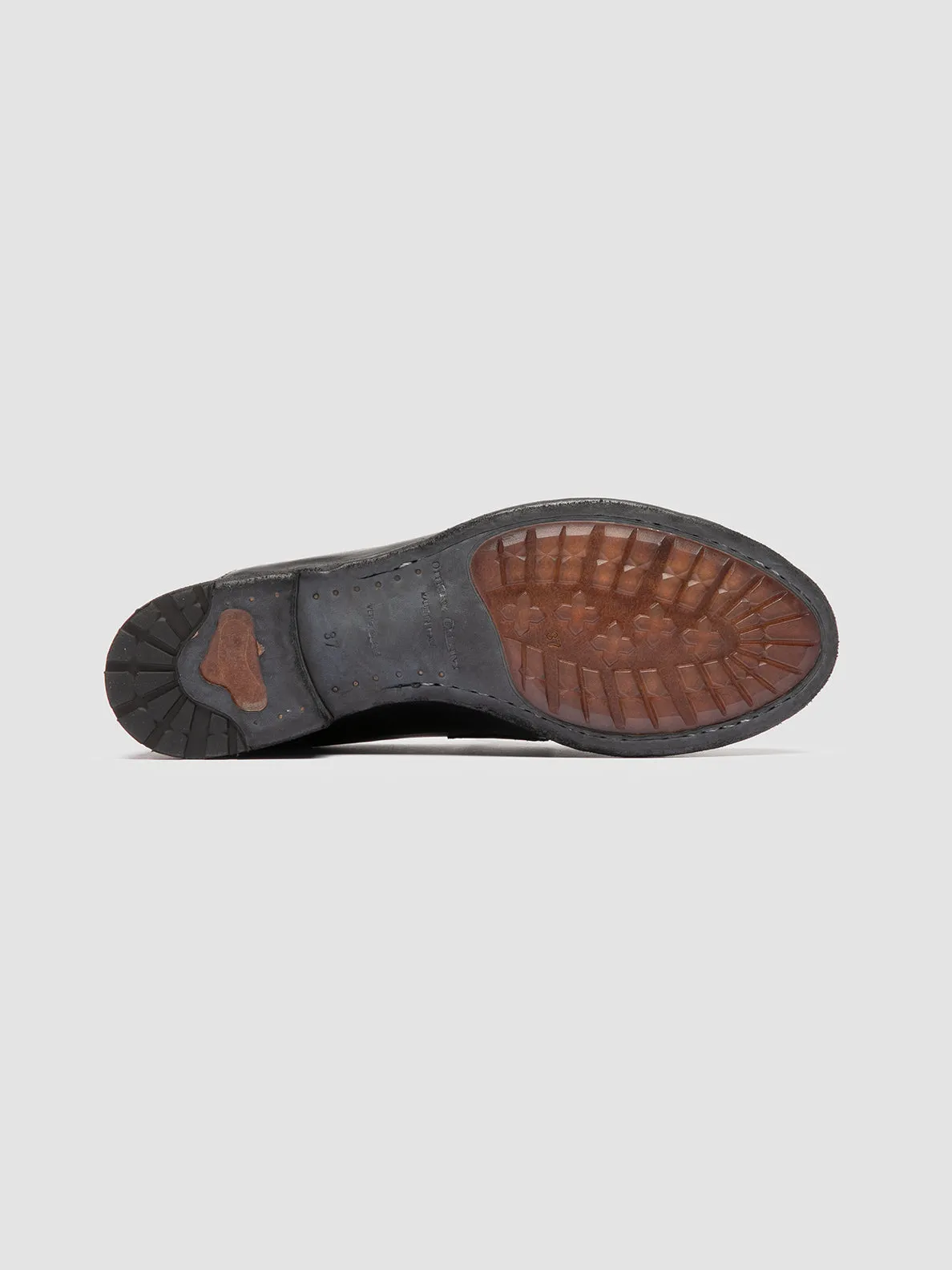 LEXIKON 140 - Grey Leather Penny Loafers