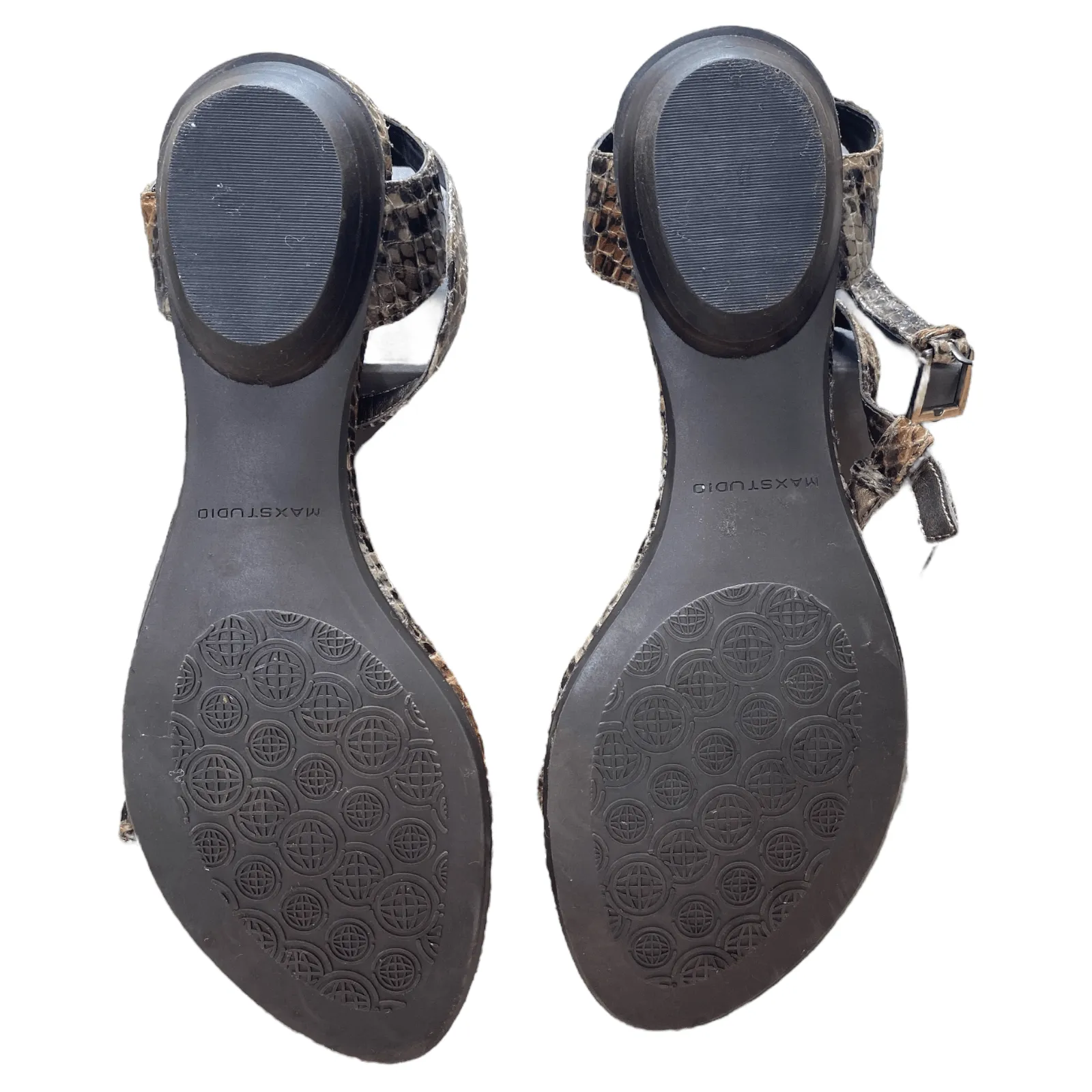 MaxStudio Snake Skin Sandals Brown UK 7 EU 40