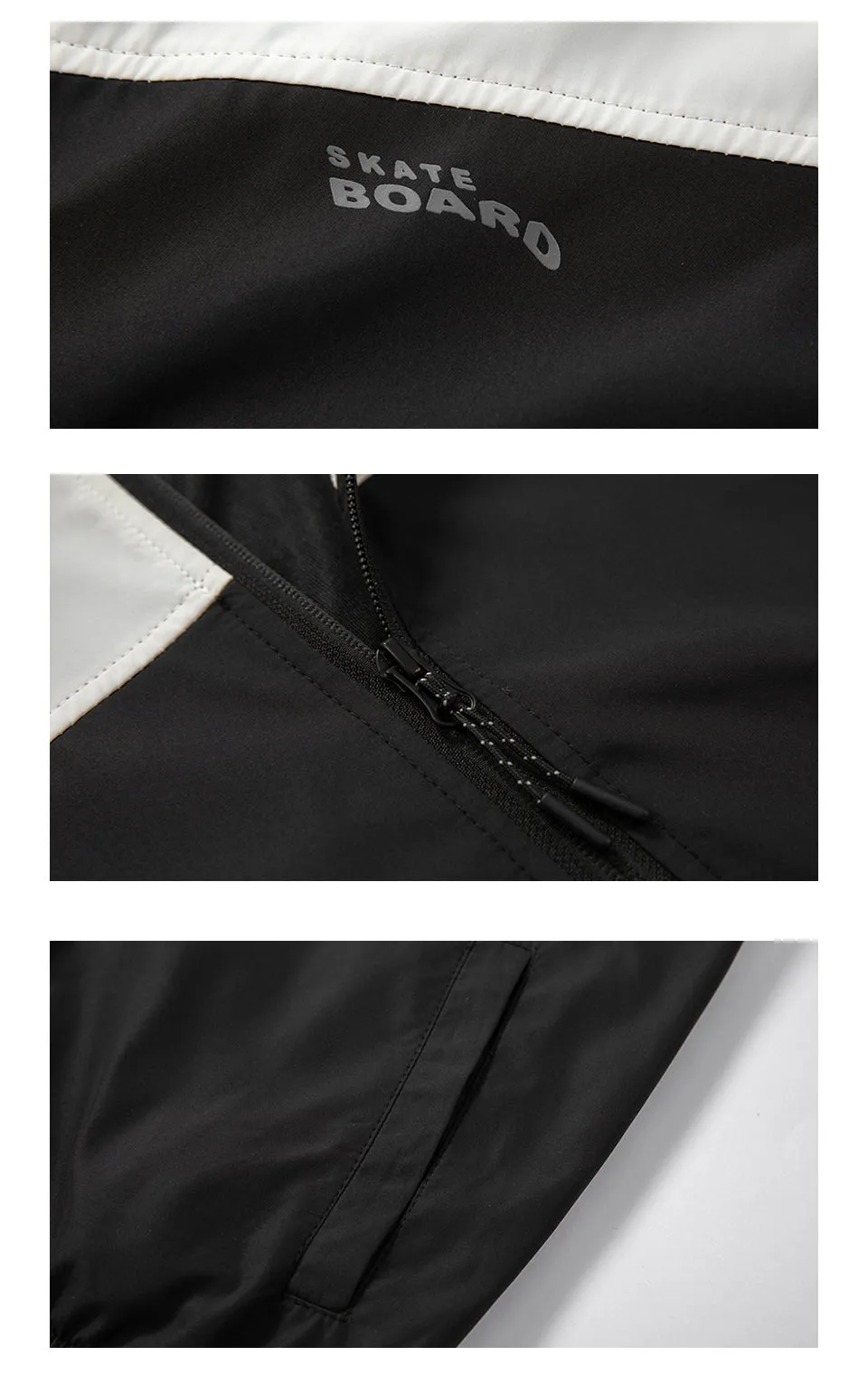 Men's Fashionable Ribbed Bomber Jackets