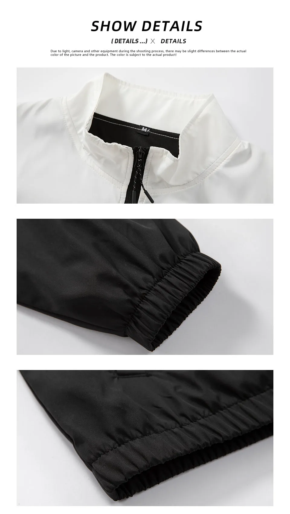 Men's Fashionable Ribbed Bomber Jackets