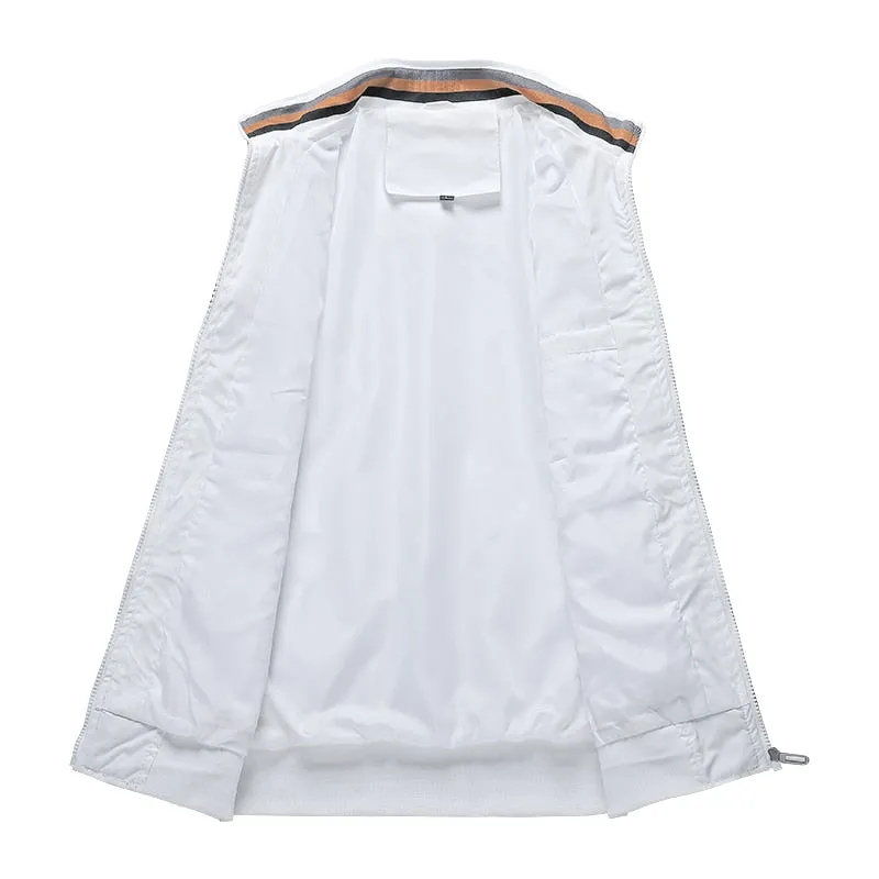 Men's Fashionable Ribbed Bomber Jackets