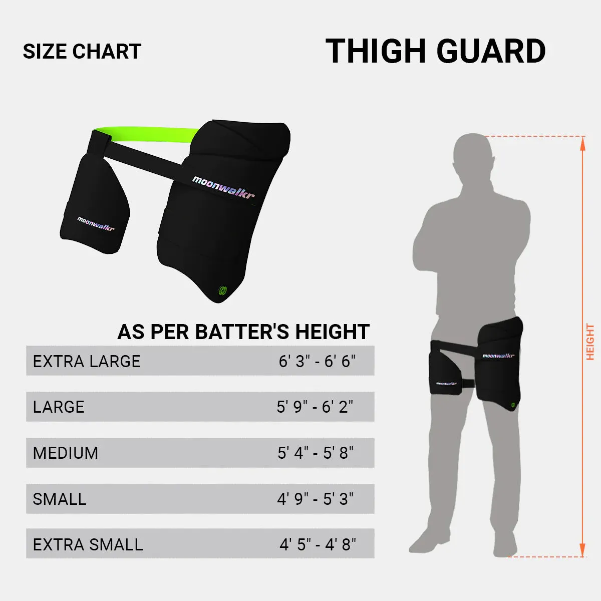Moonwalkr Left Hand Combo Thigh Guard 2.0 Black