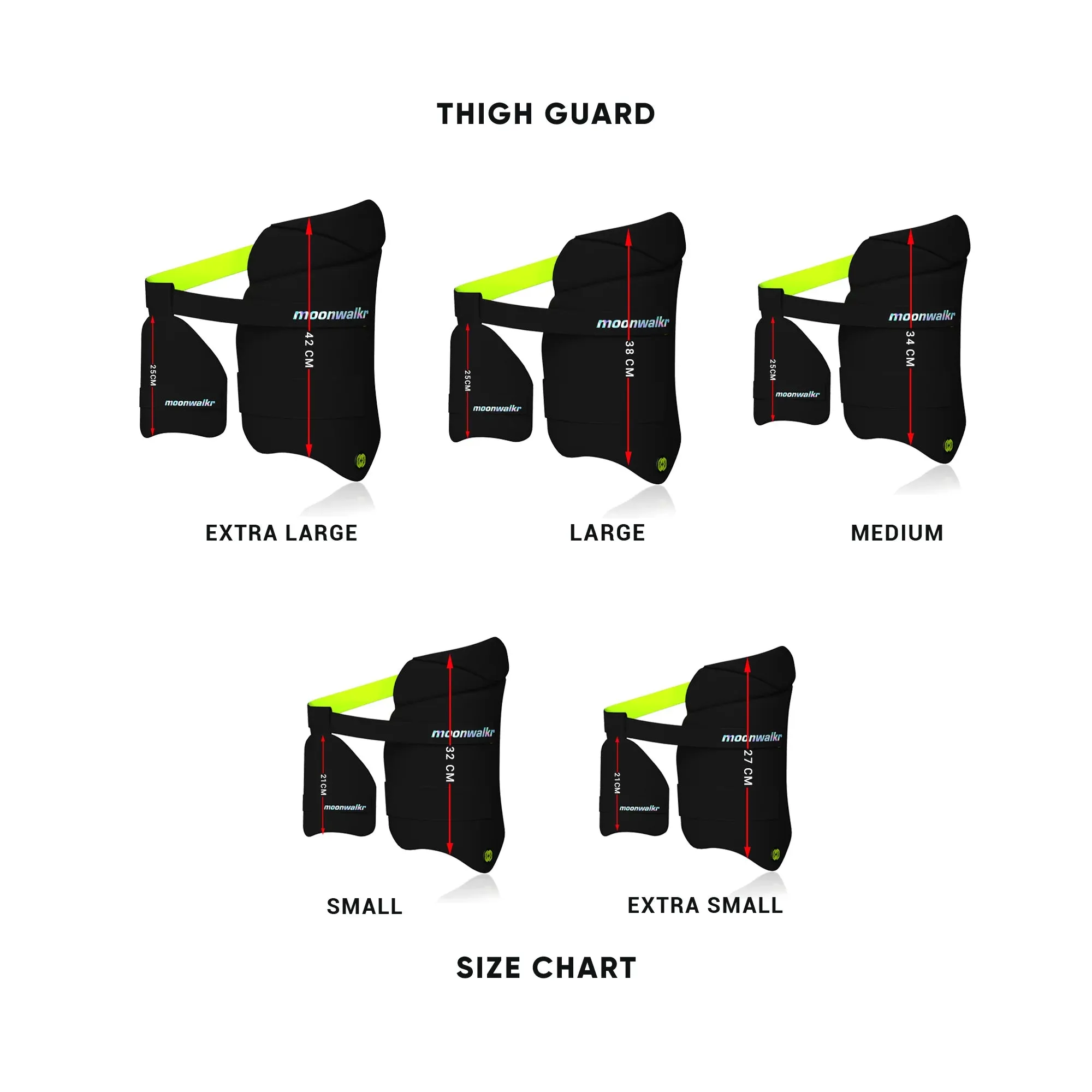 Moonwalkr Left Hand Combo Thigh Guard 2.0 Black