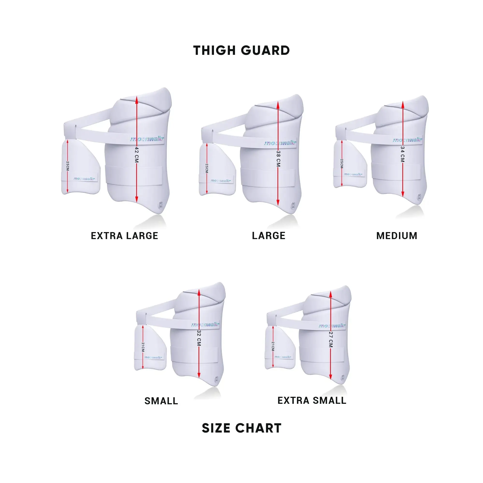Moonwalkr Left Hand Combo Thigh Guard 2.0 - White