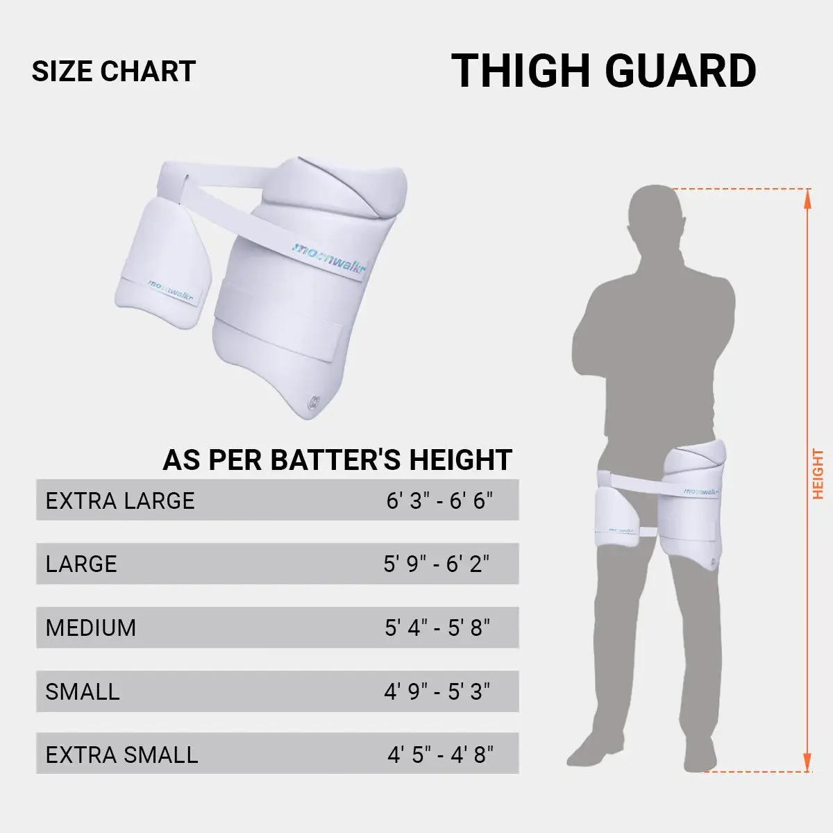 Moonwalkr Left Hand Combo Thigh Guard 2.0 - White