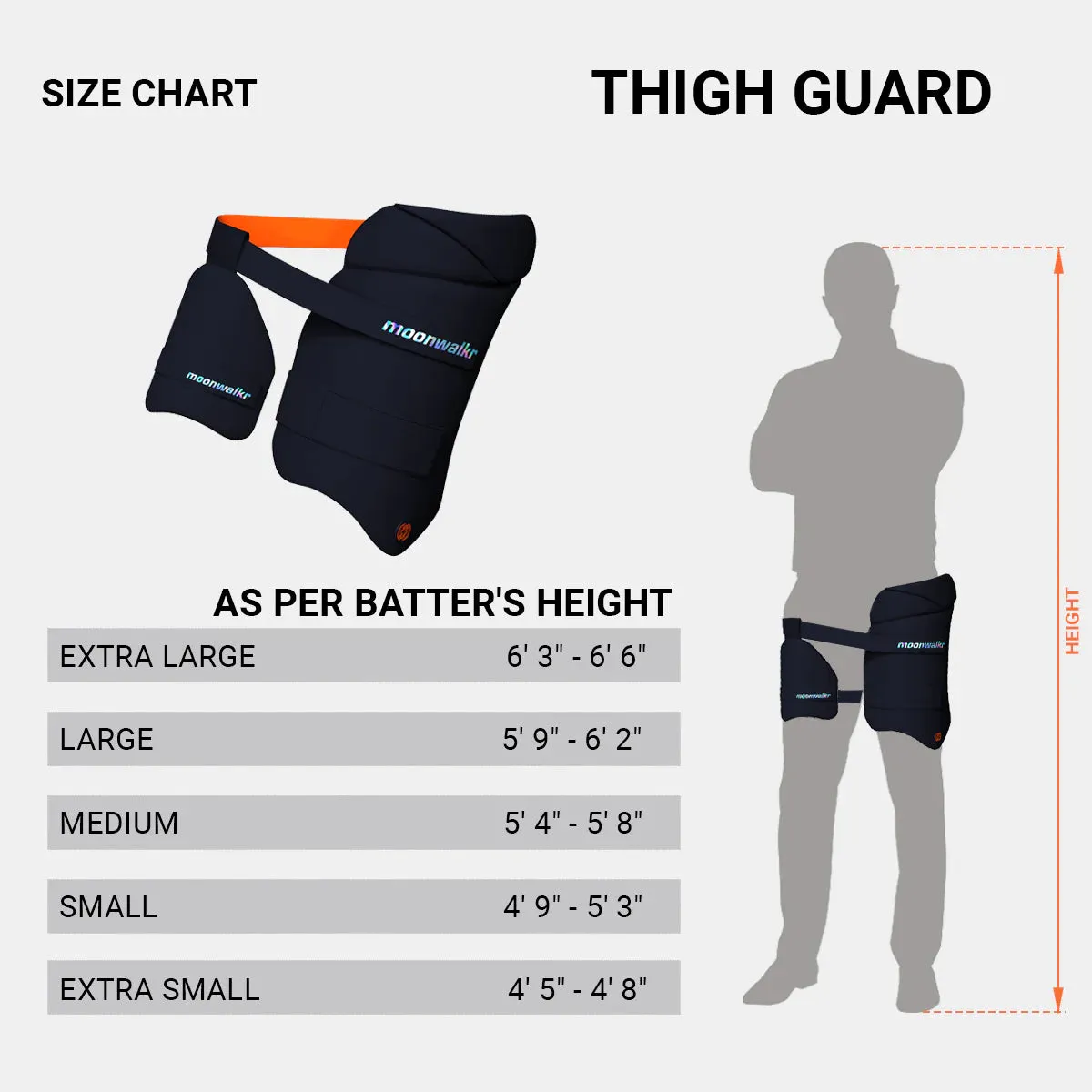 Moonwalkr Right Hand Combo Thigh Guard 2.0 - Blue