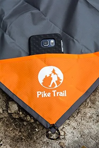 Pike Trail Pocket Beach Blanket (60” X 56”) – Lightweight Sand Proof Picnic Blanket, Compact Outdoor Blanket, Waterproof Pocket Blanket for Hiking, Camping, Picnics, Travel and Beach Trips