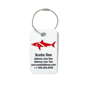 Scuba Gear Bag Tag - Full Color