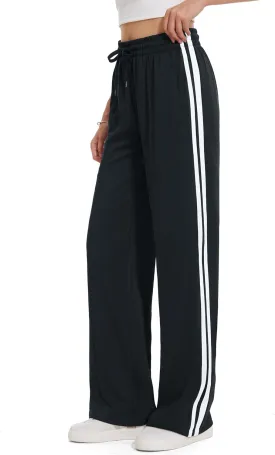 Tapata Women's 28/30/32/34 Inseam Track Pants Loose Straight Leg Jogging Sweatpants Warm-Up Sports Athletic Running