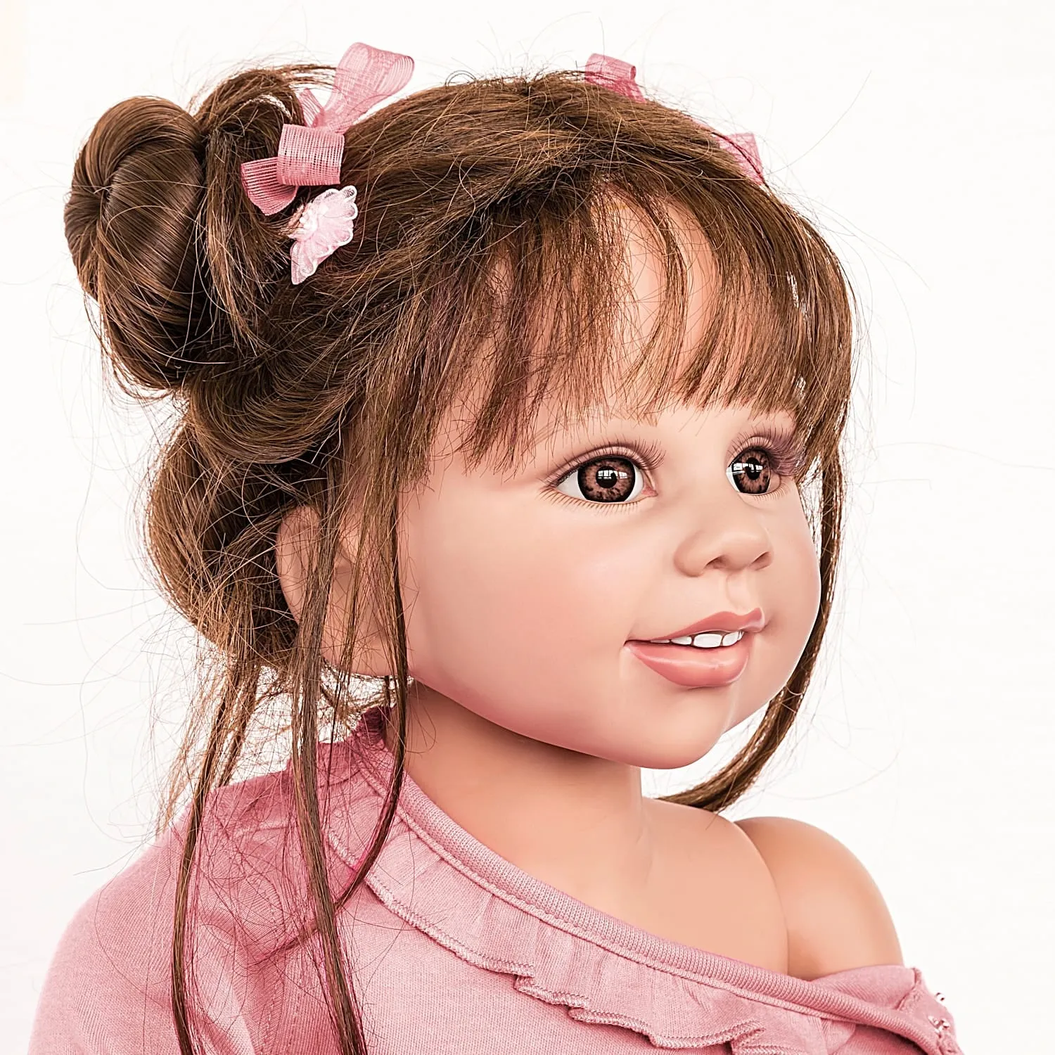 The Ashton-Drake Galleries Lara Ballerina Lifelike So Truly Real® Child Girl Doll Weighted Fully Poseable with Soft RealTouch® Vinyl Skin and Ballet Tutu by Doll Artist Monika Levenig 31-Inches